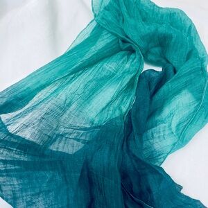 Eileen Fisher Teal Scarf